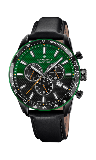 Swiss Men's CANDINO watch, green. Collection GENTS SPORT. C4759/3