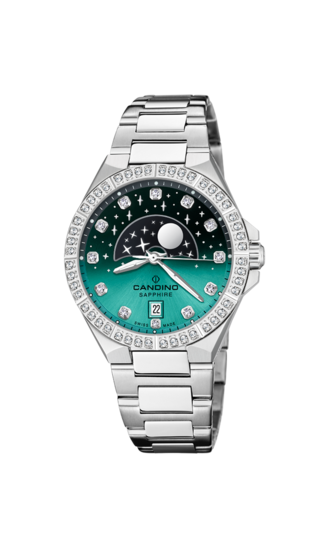 Zwarte En Groene Dames Zwitsers Horloge CANDINO CONSTELLATION. C4760/2
