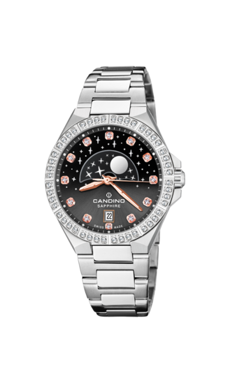 Swiss Women's CANDINO watch, black. Collection CONSTELLATION. C4760/4