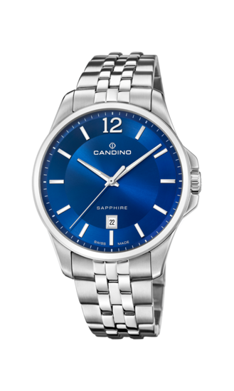 Blauer MännerSchweizer Uhr CANDINO GENTS CLASSIC TIMELESS. C4762/2