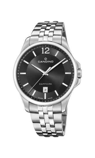 Swiss Men's CANDINO watch, black. Collection GENTS CLASSIC TIMELESS. C4762/4