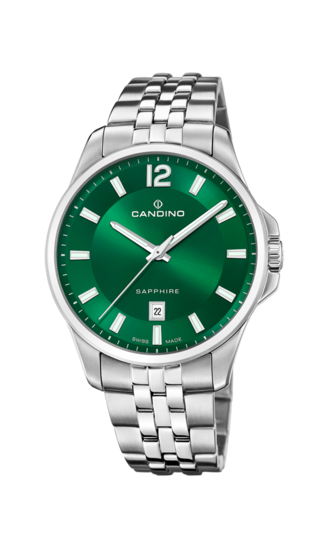 Grüner MännerSchweizer Uhr CANDINO GENTS CLASSIC TIMELESS. C4764/3