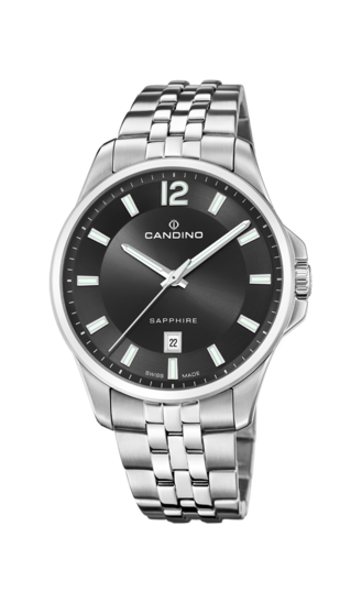 Swiss Men's CANDINO watch, black. Collection GENTS CLASSIC TIMELESS. C4764/4