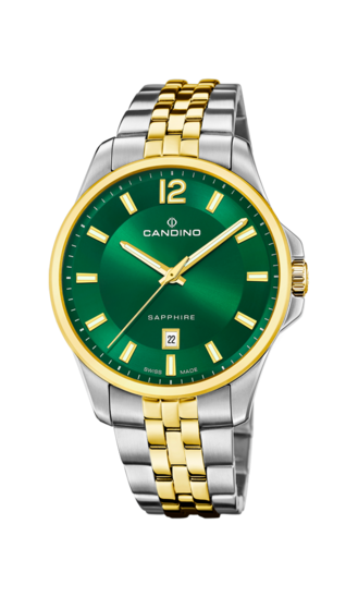 Grüner MännerSchweizer Uhr CANDINO GENTS CLASSIC TIMELESS. C4765/3