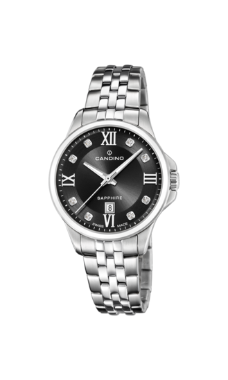 Swiss Women's CANDINO watch, black. Collection LADY ELEGANCE. C4766/5