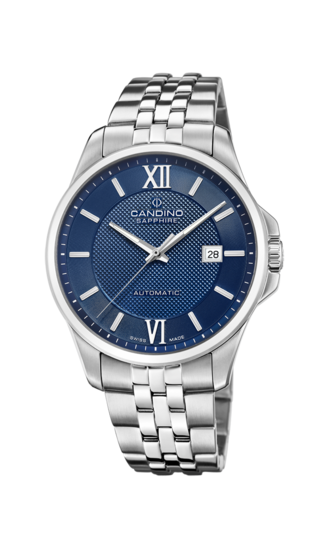 Blauw Heren Zwitsers Horloge CANDINO AUTOMATIC. C4768/2