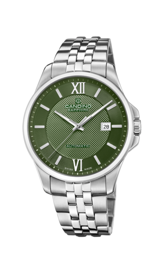 Reloj Suizo CANDINO para hombre, colección AUTOMATIC color Verde C4768/3