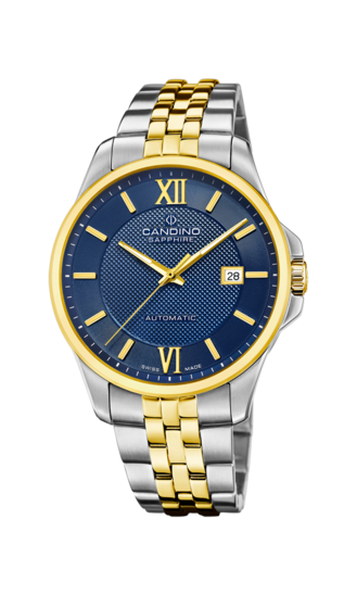 Blauw Heren Zwitsers Horloge CANDINO AUTOMATIC. C4769/2