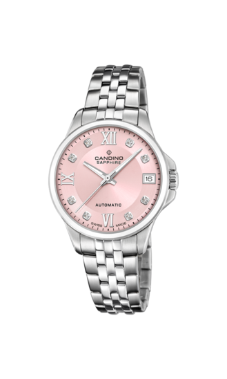 Roze Dames Zwitsers Horloge CANDINO AUTOMATIC. C4770/3
