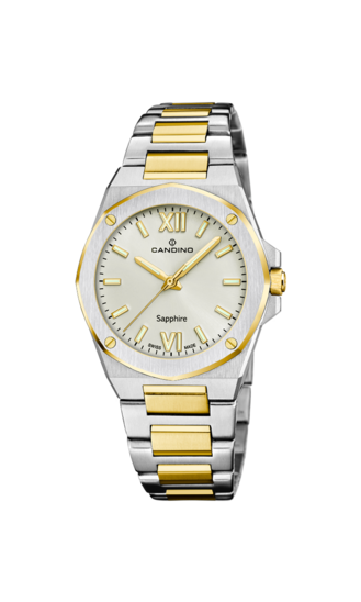Swiss Women's CANDINO watch, white. Collection LADY ELEGANCE