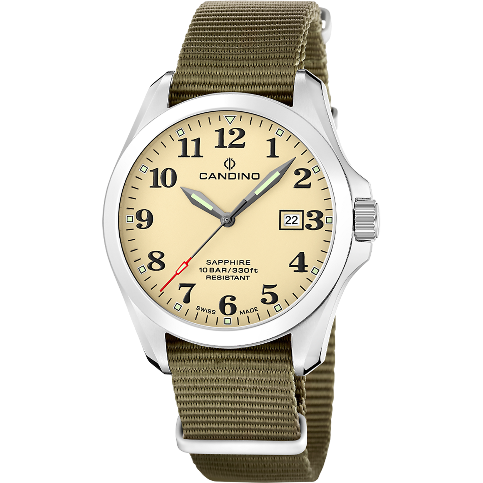 Orologio da uomo Candino Swiss Made Field Watch C4785/1