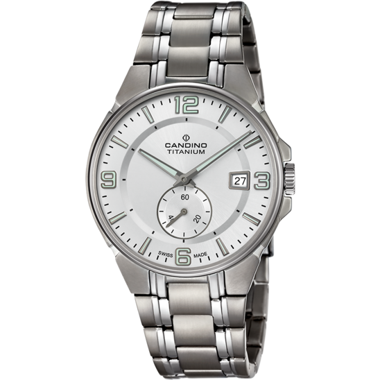 Swiss Men's CANDINO watch, white. Collection TITANIUM. C4604/A