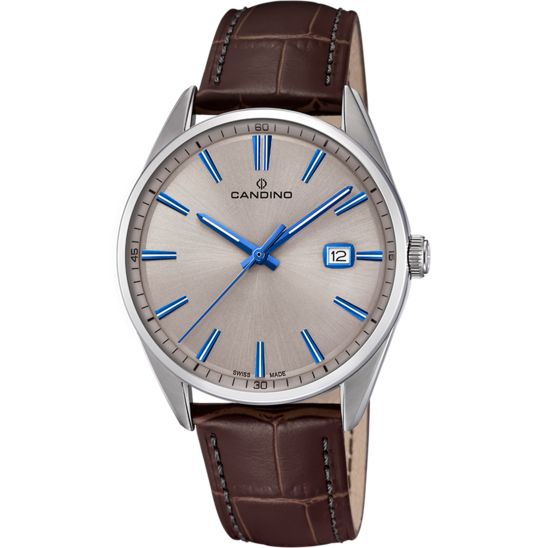 Reloj Suizo CANDINO para hombre, colección GENTS CLASSIC TIMELESS color Beige C4622/2