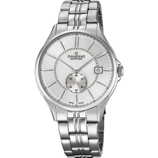 Swiss Men's CANDINO watch, silver. Collection GENTS CLASSIC TIMELESS. C4633/1