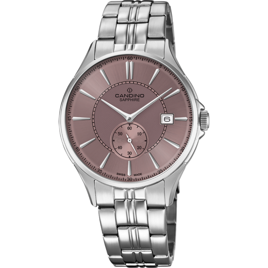 Reloj Suizo CANDINO para hombre, colección GENTS CLASSIC TIMELESS color Marrón C4633/3