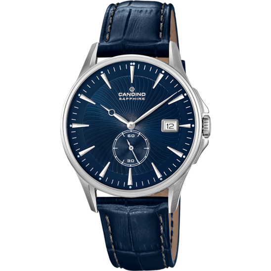 Reloj Suizo CANDINO para hombre, colección GENTS CLASSIC TIMELESS color Azul C4636/3