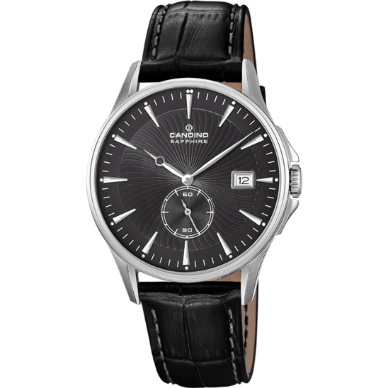 Reloj Suizo CANDINO para hombre, colección GENTS CLASSIC TIMELESS color Negro C4636/4