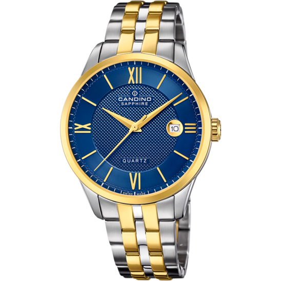 Reloj Suizo CANDINO para hombre, colección COUPLE color Azul C4706/B