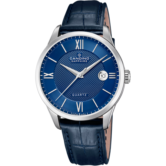 Blauw Heren Zwitsers Horloge CANDINO COUPLE. C4707/B