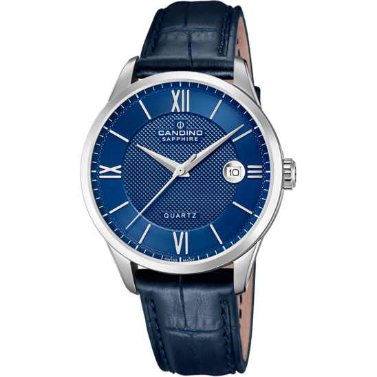 Blauer MännerSchweizer Uhr CANDINO COUPLE. C4707/B