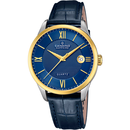 Swiss Men's CANDINO watch, blue. Collection COUPLE. C4708/B