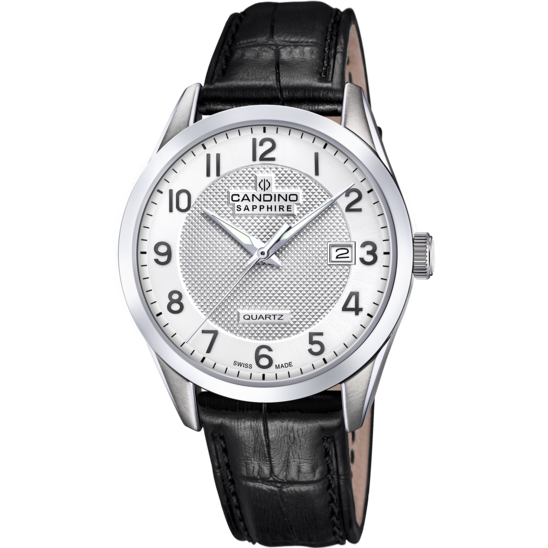 Zilveren Heren Zwitsers Horloge CANDINO COUPLE. C4710/A