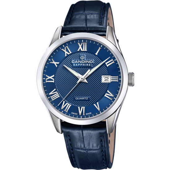 Blauw Heren Zwitsers Horloge CANDINO COUPLE. C4710/C