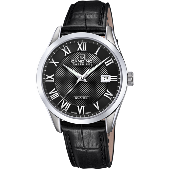 Zwarte Heren Zwitsers Horloge CANDINO COUPLE. C4710/D