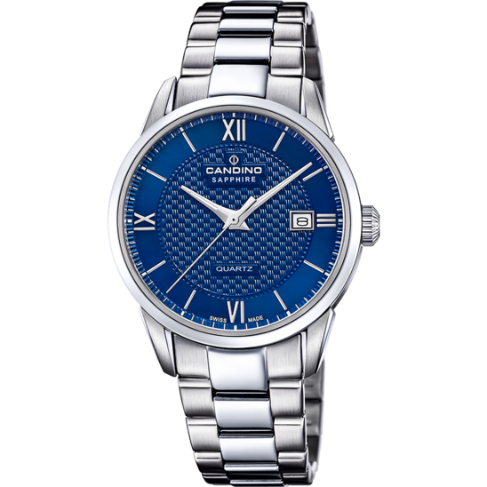 Reloj Suizo CANDINO para hombre, colección COUPLE color Azul C4711/C