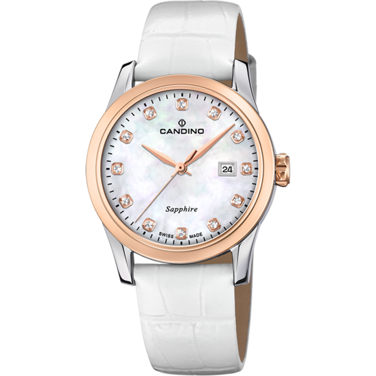 Reloj Suizo CANDINO para mujer, colección LADY ELEGANCE color Beige C4737/1