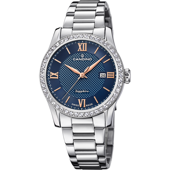Swiss Women's CANDINO watch, blue. Collection LADY ELEGANCE. C4740/2