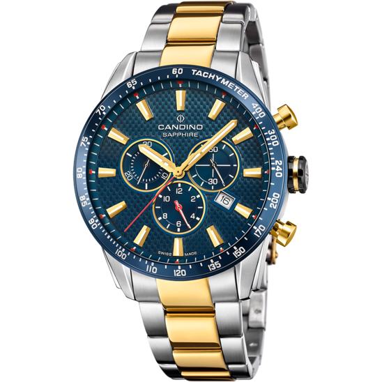 Reloj De Hombre Candino Swiss Made Gents Chrono C4748/b
