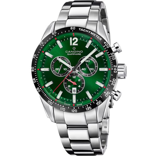 Grüner MännerSchweizer Uhr CANDINO GENTS SPORT. C4757/3