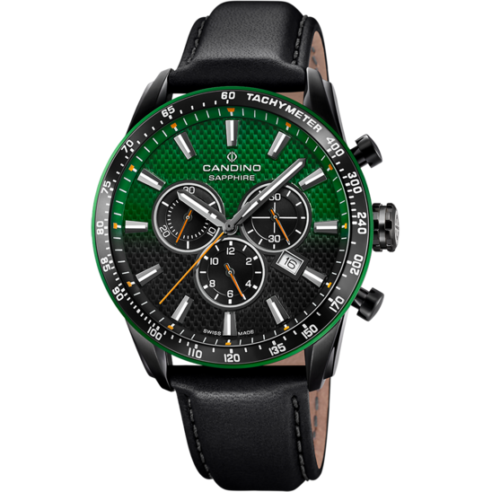 Grüner MännerSchweizer Uhr CANDINO GENTS SPORT. C4759/3
