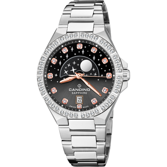 Swiss Women's CANDINO watch, black. Collection CONSTELLATION. C4760/4