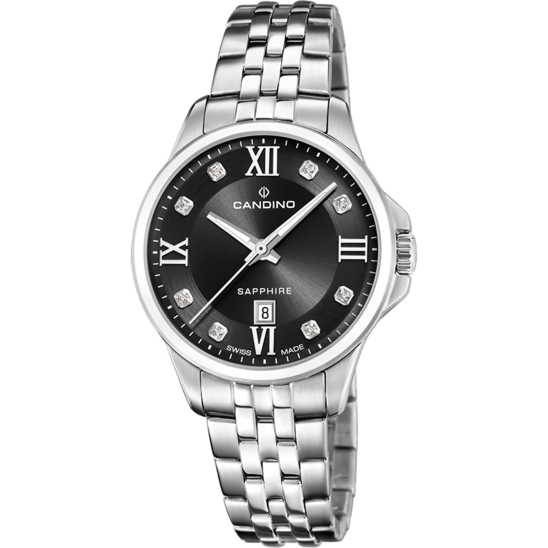 Swiss Women's CANDINO watch, black. Collection LADY ELEGANCE. C4766/5