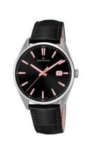 Reloj Suizo CANDINO para hombre, colección GENTS CLASSIC TIMELESS color Negro C4622/4