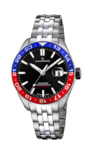 MONTRE CANDINO C4717/1 NOIR, BRACELET EN ACIER, HOMME