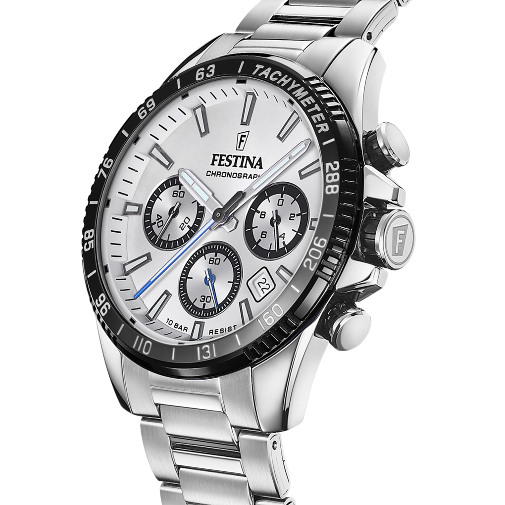 RELOJ TIMELESS CHRONOGRAPH F20374/2 AZUL CORREA DE ACERO, HOMBRE
