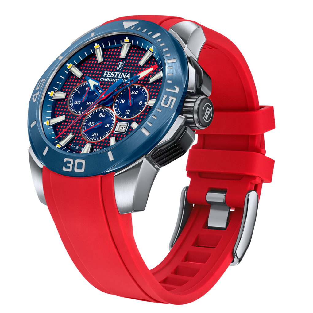 OROLOGIO FESTINA CHRONO BIKE F20642/2 ROSSO CINTURINO IN GOMMA, UOMO