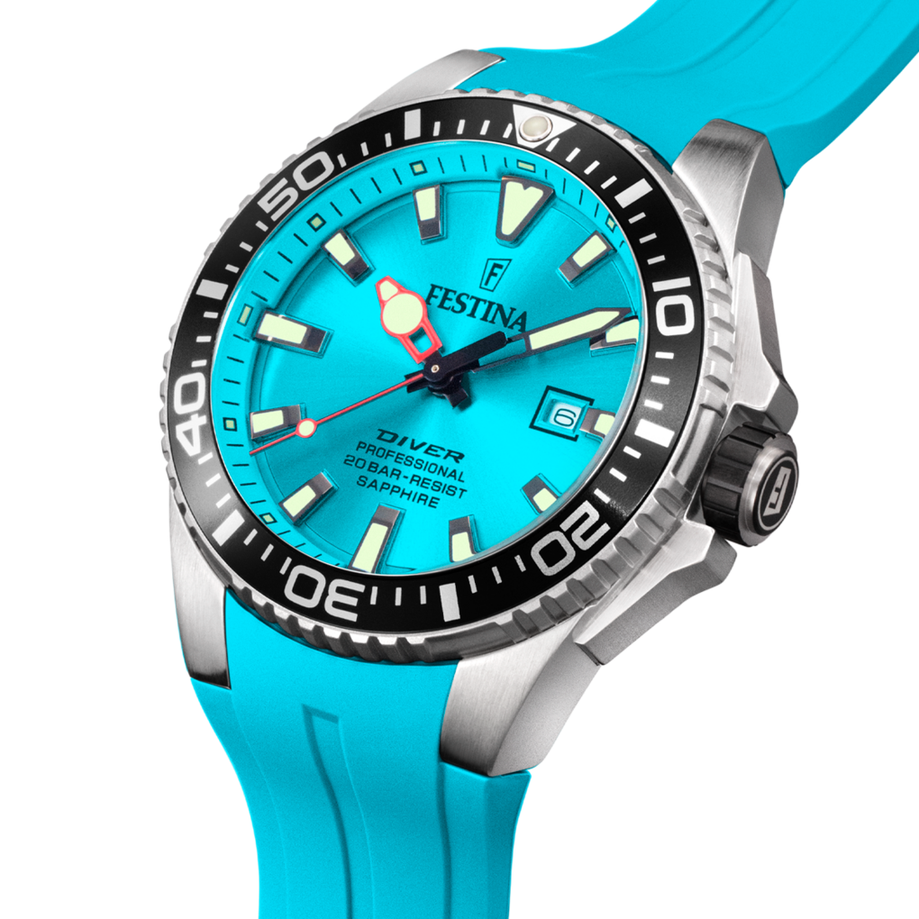 Orologio Festina The Originals Azzurro Gomma Quartz 45,7 mm F20664/1