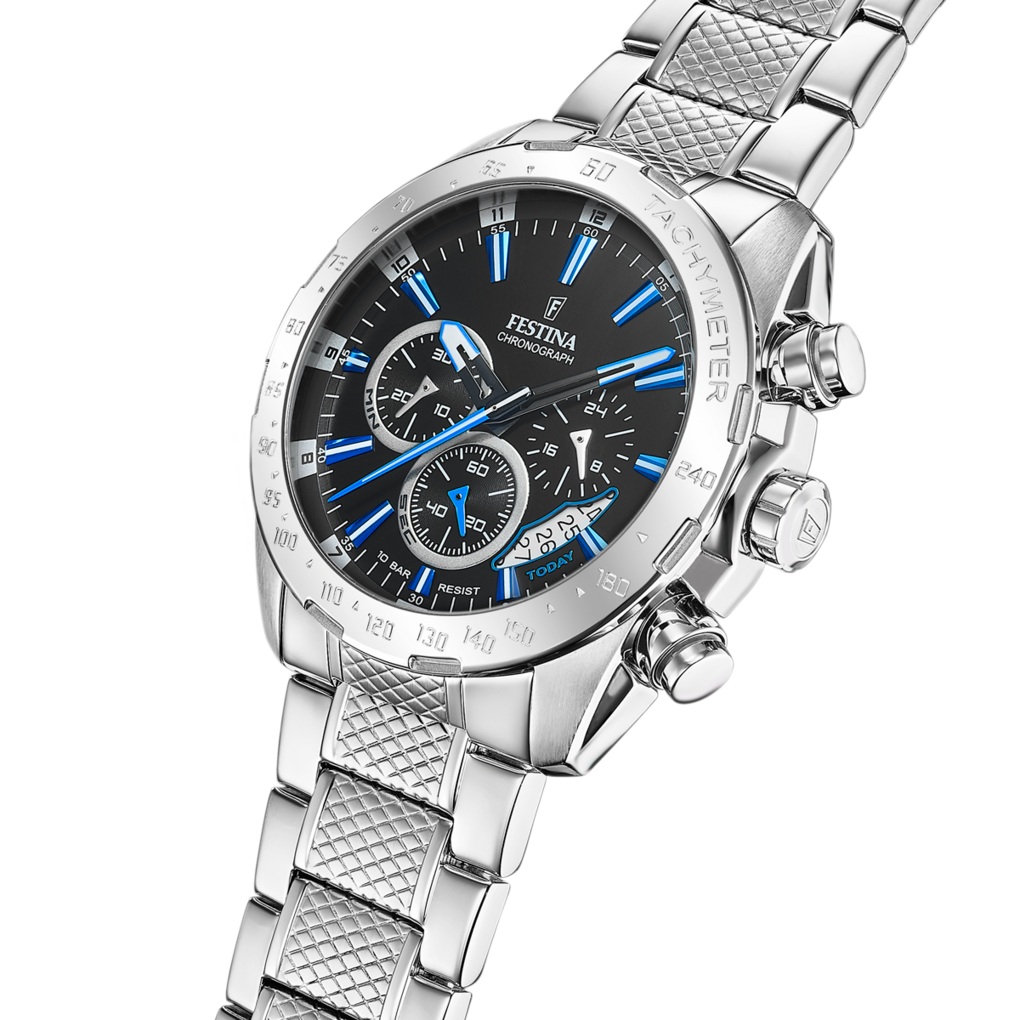 Festina Orologio Uomo F20286/3 - Quadrante Analogo, Cinturino In Pelle, Impermeabile 5 ATM