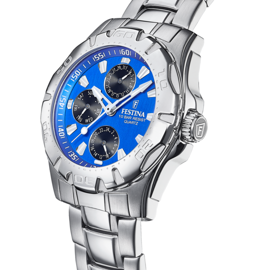 FESTINA WATCH F16242/J BLUE STEEL STRAP, MEN