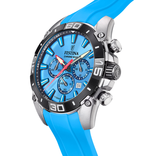 MONTRE FESTINA F20544/6 BLEU, BRACELET CAOUTCHOUC, HOMME