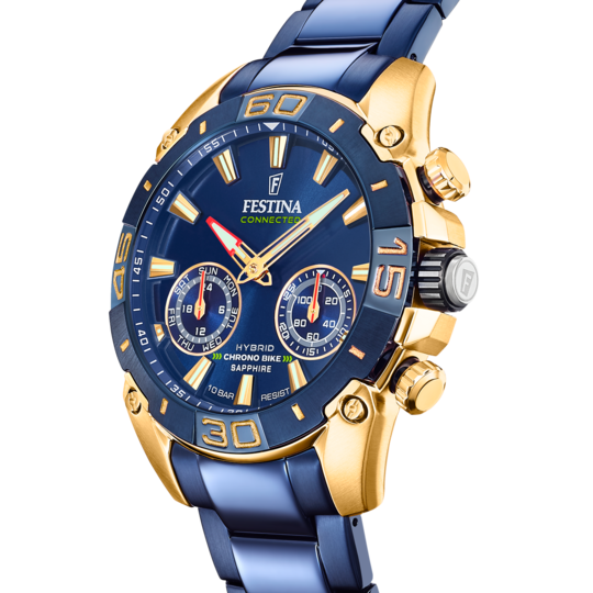 RELÓGIO FESTINA CONNECTED F20547/1 AZUL COM CORREIA DE AÇO, HOMEM