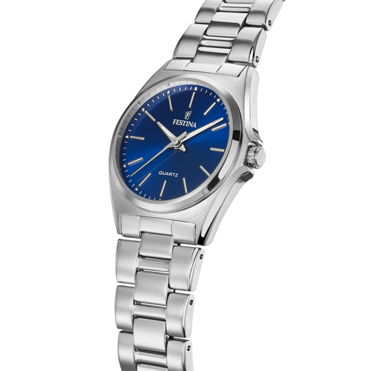 MONTRE FESTINA CLASSICS F20553 3 BLEU BRACELET EN ACIER FEMME