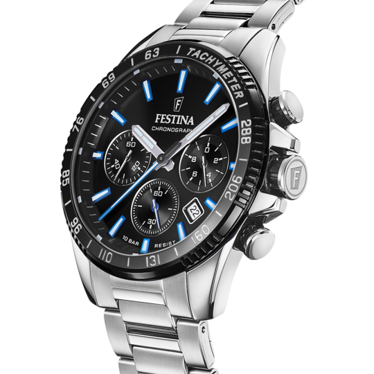 Reloj Festina Hombre F20560.3 cronógrafo, calendario, sumergible malla de  acero