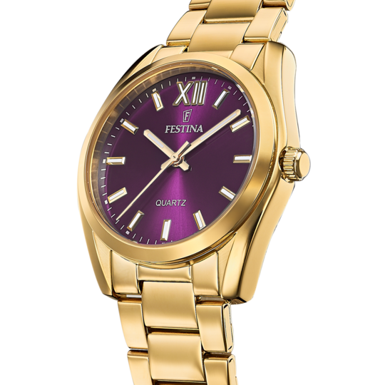 MONTRE FESTINA F20640/3 VIOLET, BRACELET EN ACIER INOXYDABLE 316L, FEMME