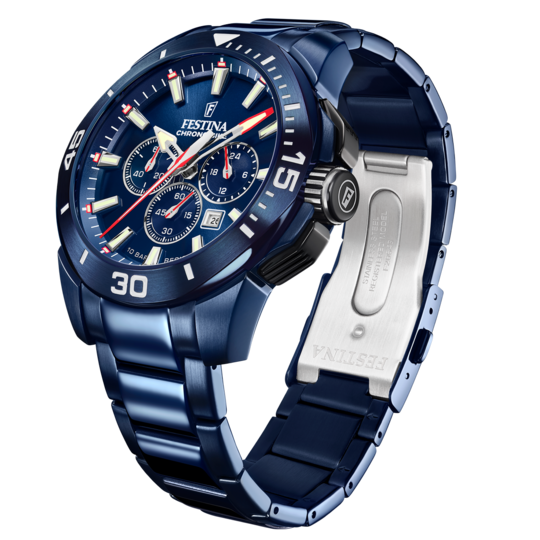 FESTINA WATCH SPECIAL EDITIONS F20643/1 BLUE STAINLESS STEEL STRAP 316L, MEN.