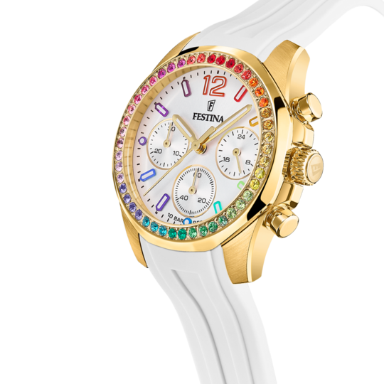 RELOJ DE MUJER FESTINA RAINBOW F20650/2 CON ESFERA BLANCA